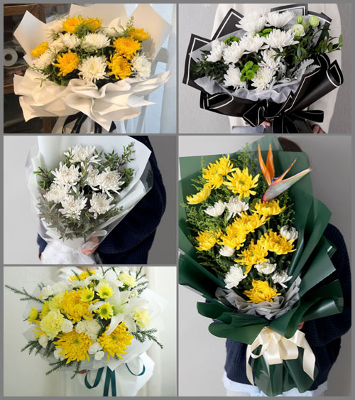 广东汕尾市海丰县黄羌镇双新村白事花束代送